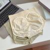 Women Underpants High Waist Soft Breathable Plus Size Lace Seamless Elastic