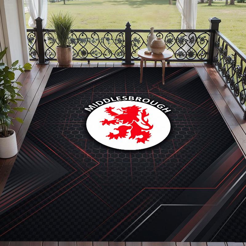 Soft Floor Carpet Middlesbrough Pattern Area Rug Decorative Mat For Home Room Decoration
