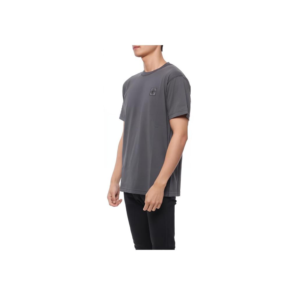 STONE ISLAND T-Shirt Lead Grey Men Tops 791523757-V0062