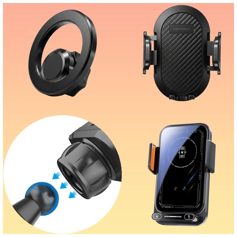 Designed for Kia Sorento XM 2009 2010-2014 Phone Holder Car Magnetic Mount Smart Sensing Wireless Charging One-Touch Release