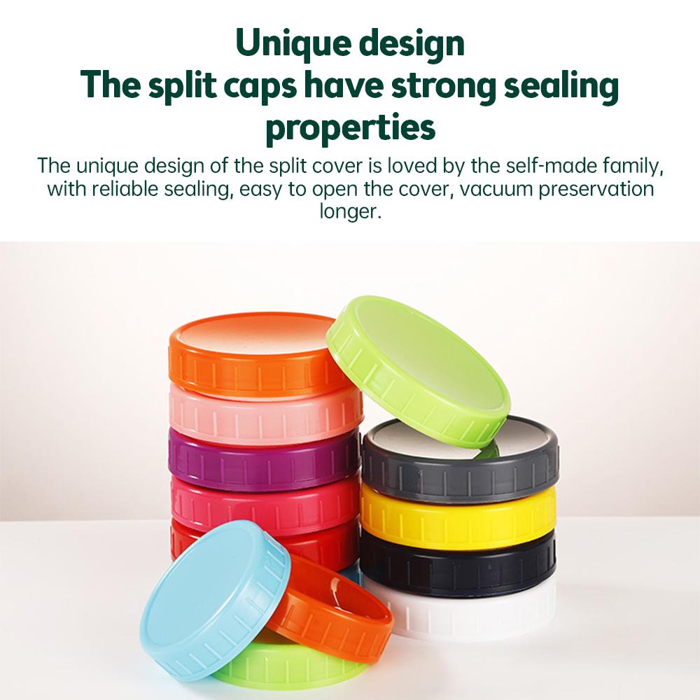 1 шт. Крышка для банки Мейсона с широким горлышком с уплотнительным кольцом Прочные полипропиленовые крышки для хранения для стеклянной банки Мейсона 2,7 дюйма, банок для консервирования