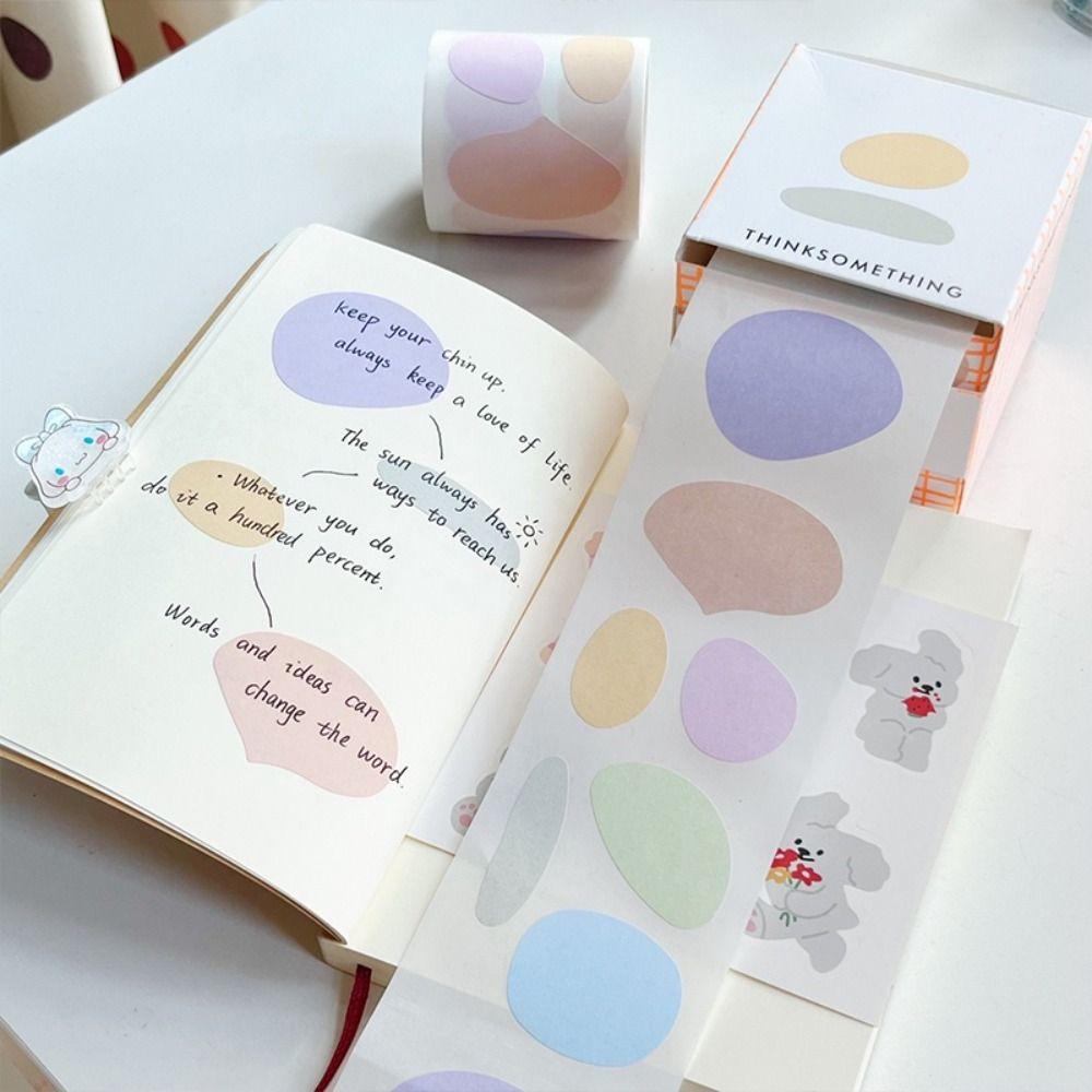 100PCS/Set DIY Memo Pad Pull-out Design Tearable Notepad Sticky Note School Office Supplies