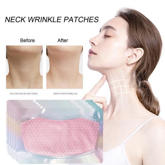 5 шт. патчи против морщин для шеи, увлажняющие укрепляющие патчи для шеи, разглаживающие коллагеновые подушечки для шеи, питательная пленка для шеи с камелией