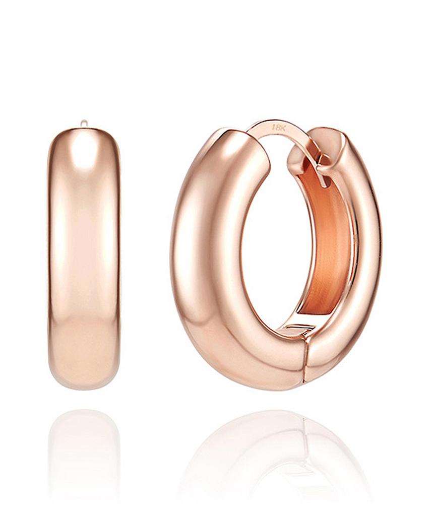 Geigerjewelry 18K Gf Базовые серьги-кольца с одним щелчком Gi8Kpee055