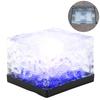Waterproof Solar Powered LED Light Buried Ice Brick Lamp for Outdoor Yard Garden Blue Light
