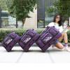 Oxford Canvas Wheeled Duffel Bag Compact Waterproof Foldable Luggage Large-capacity Unisex
