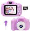 Gift for Girls Ages 1080p HD Digital Toy Camera for Christmas Birthday Includes 32GB SD Card Kids' Camera, 3-9, Children's Camera, Girls, Gift, Gift,