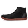 2025 New Running Shoes Men's Large Mesh High Help Wide Toe Casual Boots Men's and Women's Barefoot Shoes Black Flat Bottom