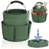 17L Large Storage Organiser Bag Folding Basket Picnic Tote Outdoor Cleaning Caddy With Handle Tool Bag Cleaning Supplies