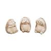 3pcs Cute Animal Sculpture Resin Miniatures Figurine Hedgehog Statue  Courtyard