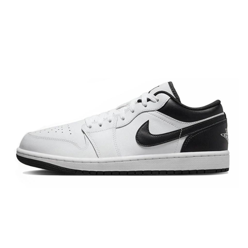 Jordan Air Jordan 1 Abrasion Resistant Breathable Low top Skateboard Shoes Unisex Black Gold 553558-152(Team963-SBOX)