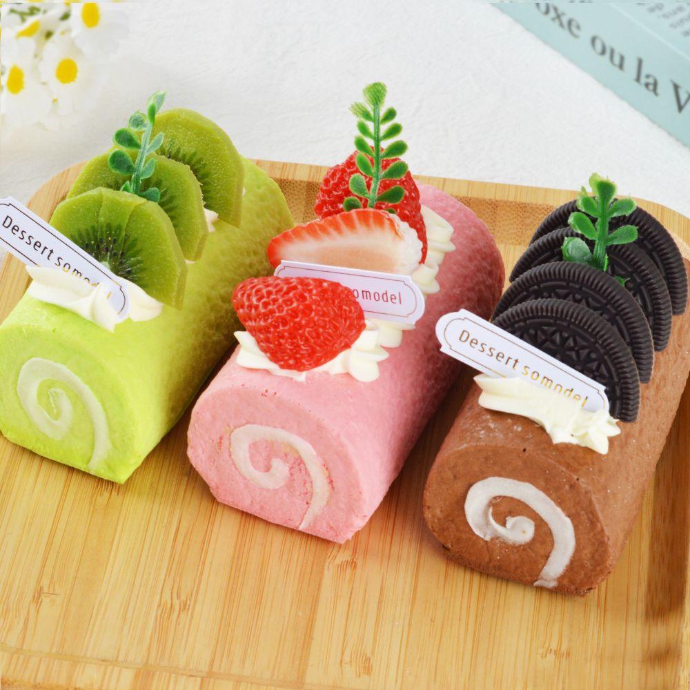 Creative Swiss Roll Squishy Toy Hand Relax Slow Rebound Fidget Toy Office Desk Toy