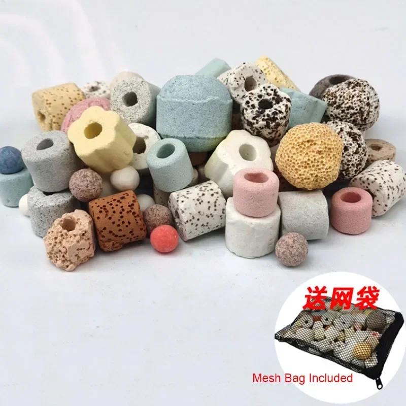 100g 250g 15 Types Aquarium Bio Balls Biochemical Ball Filter Media for Aquarium Filter Accessories for Fish Tank Effective