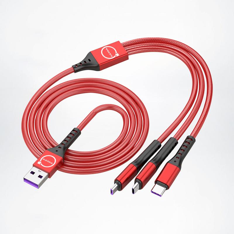 3 In 1 Car Data Cable Type C USB Fast Charging Cables For Volvo XC90 V90 V60 XC60 V40 S80 S60 S90 C40 XC40 V70 XC70 C30 C70 EX90 aoz123