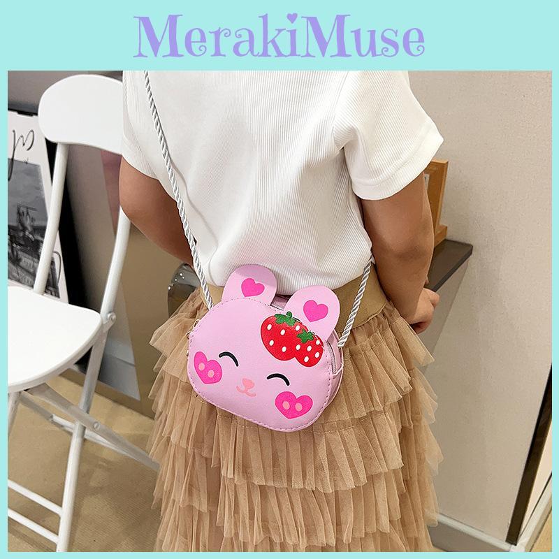 Клубничный Кролик Наплечная Сумка Животный Принт Легкая Регулируемый Подарочный Ремешок