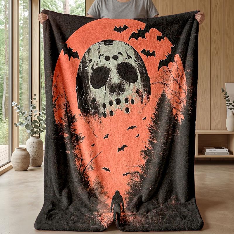 Soft Flannel Blanket Lightweight Cozy Bedroom Living Room CoverFriday the 13th Jason Voorhees