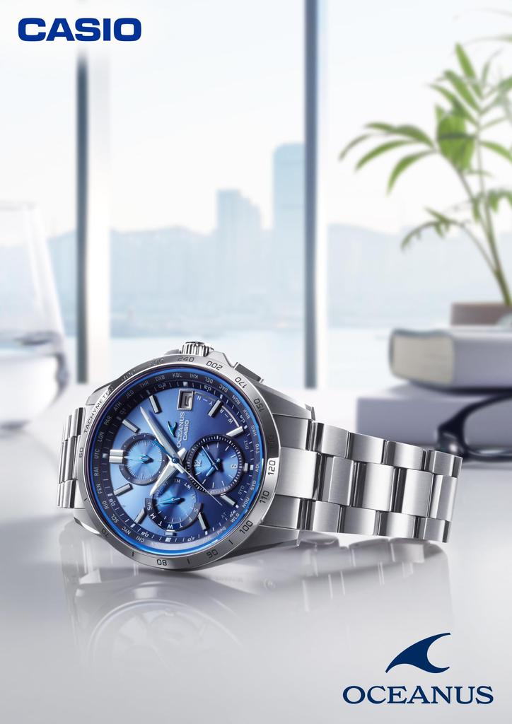 Часы OCEANUS Classic Line с сапфировым стеклом Radio Solar [Casio] [Сделано в Японии] OCW-T2600-2A3JF Мужские серебристые