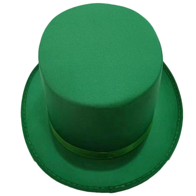 Universal Trilby Hat for Gentlemen Magicians Carnivals Trilby Hat Thicken Flat Top Hat for Gentlemen Casual Gathering