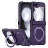Magnetic Wireless Charging Flip Phone Case With Rotating Stand Galaxy Z 8 7 6 5 4 3 Shockproof Hard Cover