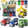 Large Collection Hanging Board Toy One Board Children'S Inertia Set Simulation Excavator Hoist Fire Truck