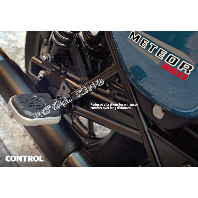Royal Enfield " DELUXE FOOT PEG KIT SILVER, RIDER " For METEOR 350
