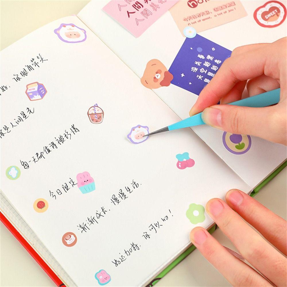 Macaroon Color Tweezers DIY Decroative Sticker Tweezers Back To School   Journal Diary