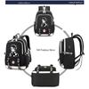 Новый аниме косплей рюкзак мультфильм USB большой емкости Bookbag ноутбук унисекс студенты мальчики девочки школьные сумки дорожный рюкзак уличная сумка