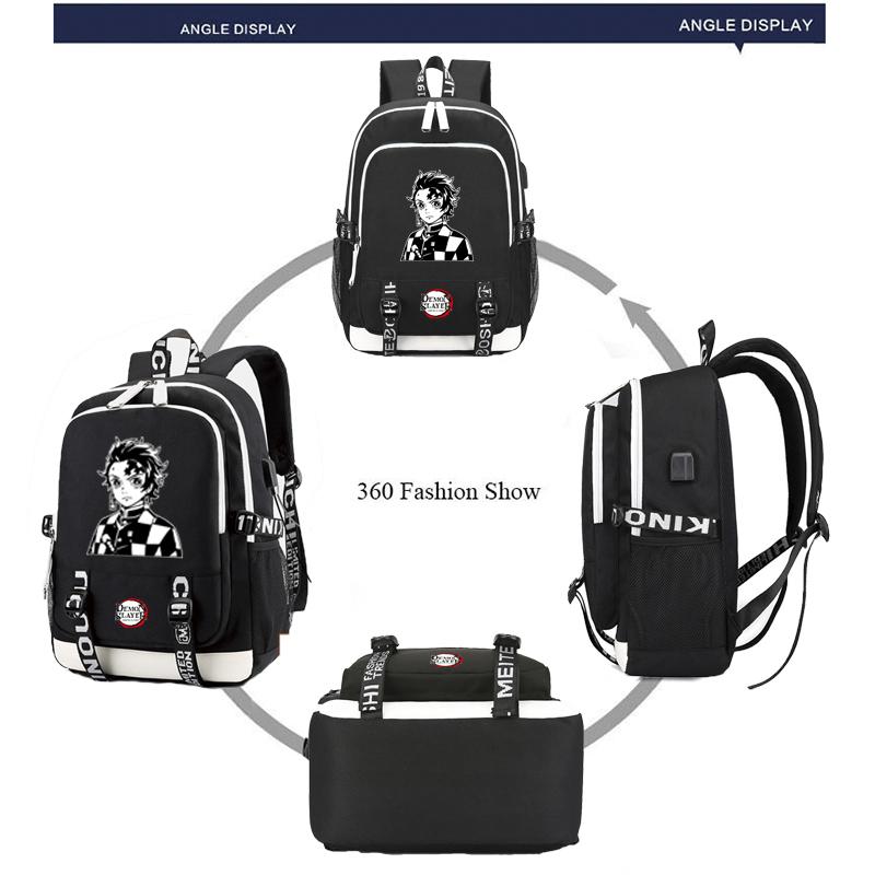 Новый аниме косплей рюкзак мультфильм USB большой емкости Bookbag ноутбук унисекс студенты мальчики девочки школьные сумки дорожный рюкзак уличная сумка