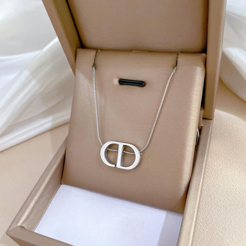 Real Gold Cold Necklace In The E-Commerce Good Goods Furnace, Women'S Collarbone Chain With Jewelry