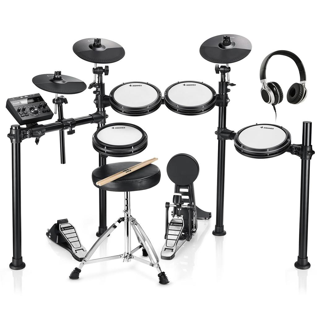 Donner Electronic Drum 450 Sound 50 Demo Home Japanese Instruction Manual Included 3 Set, Beginner, Mesh, Foldable, Sources, Songs,