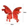 3D Design Wedding Decor Colorful Butterflies Large-scale Veil Gauze Flowers Handmade Craft 55cm Length Photography Props