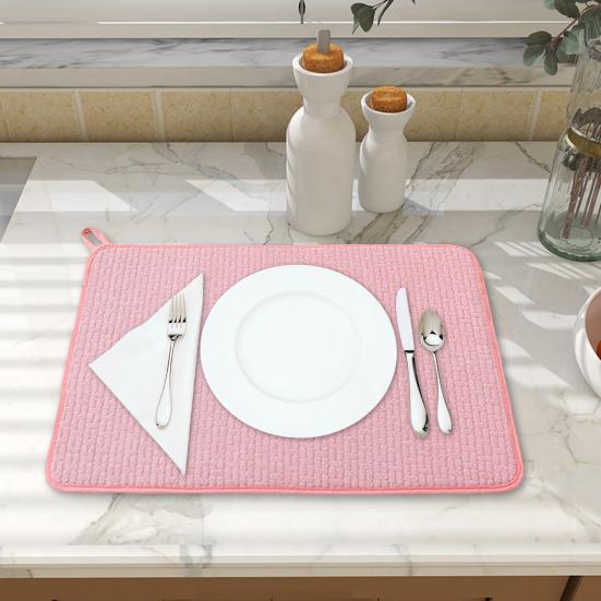 Коврик для сушки посуды из микрофибры, впитывающий коврик, большой размер, коврик для кухонной стойки, коврик для сушки посуды, защитный коврик для посуды, защитный коврик для столешницы