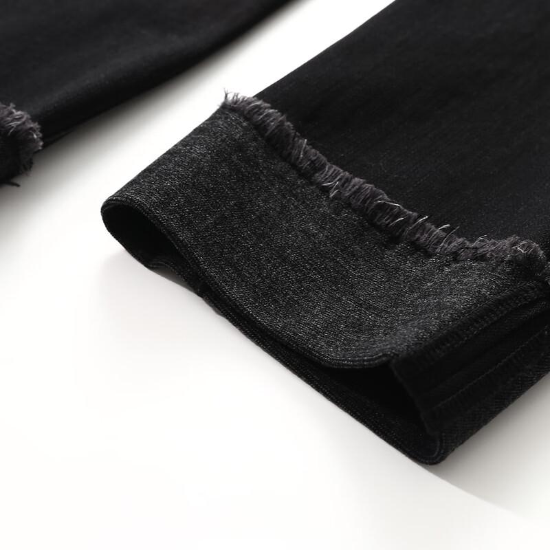 Women's Autumn/Winter Fold-Hem Straight-Leg Jeans