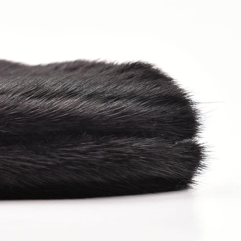 SOMALER Natural Mink Fur Hat ForWomen Cute Cat Ear ThickWinter Hat Female Fashion Fur Knitted Beanie