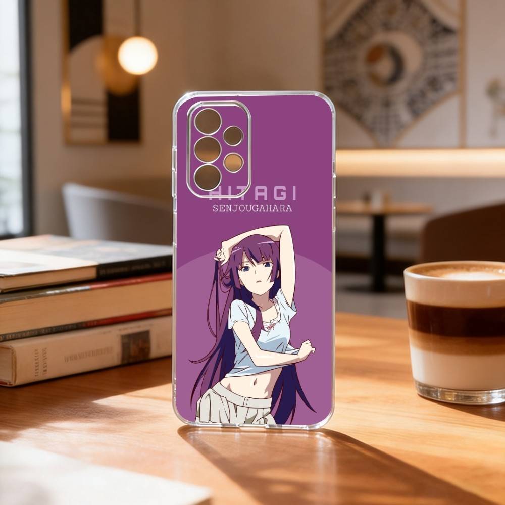Чехол для телефона Monogatari Ханекава Цубаса для Samsung S25, S24, S21, S22, S23, S30, Ultra, S20, Plus, Fe Прозрачная крышка