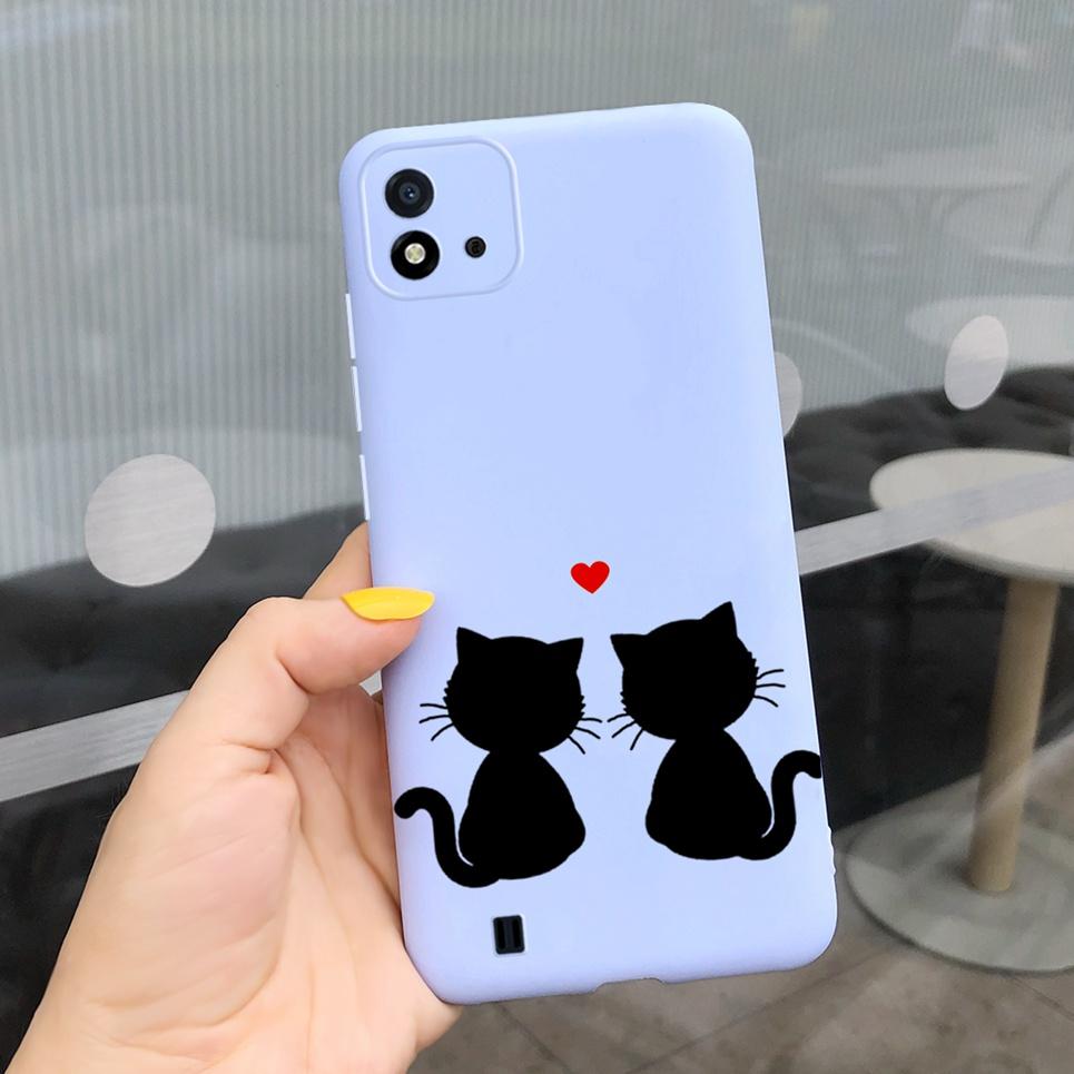 Канди Чехол для телефона Для Realme C11 2021 Чехол 6.52" Мультяшный Детский Девочка Задняя крышка Оболочка Для Oppo Realme C11 C 11 RMX3231 Силиконовый