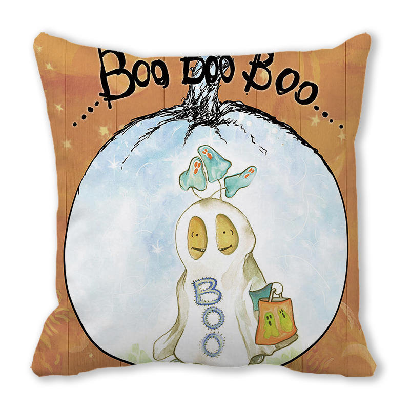 Хэллоуин ужас тыквенный принт наволочка для дома гостиная диван украшение квадратная полиэстеровая наволочка