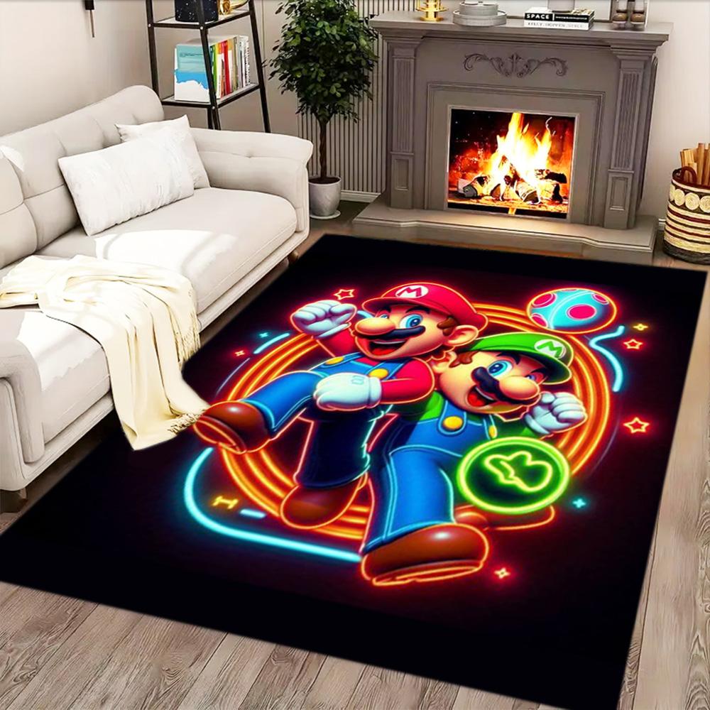 Super Mario Adventure for Living Room rug, Bedroom, Study Room, Hallway Decoration, Perfect for Home Decoration or Holiday Gifts