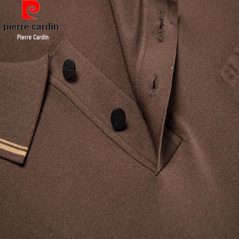 Pierre Cardin Мужская деловая рубашка-поло из ледяного шелка