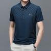 Short Sleeve T-Shirt Medium Men'S Ice Silk Half Sleeve Polo Shirt Loose Top