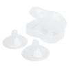 2 комплекта прозрачных защитных накладок для сосков из жидкого силикона для кормления грудью для родильниц