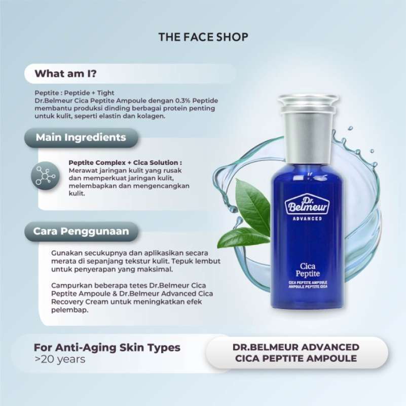 The Face Shop Dr. Belmeur Advanced Cica Peptite Ampoule 50ml