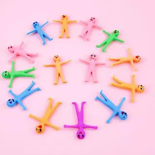 12 шт. Кукла-эмодзи TPR Мягкая резина Злодей Игрушка для снятия стресса Складная Растягивающаяся Кукла для снятия стресса Игрушка с пищащим звуком