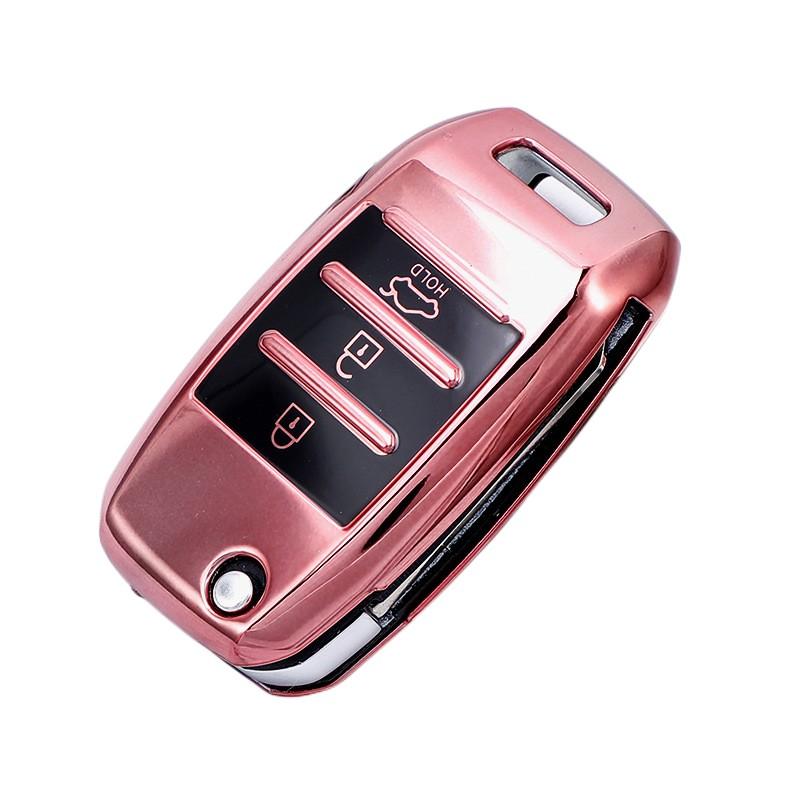Новый дизайн, откидной чехол для ключей из ТПУ для Kia Rio 3 K2 Ceed Cerato K3 Sportage 4 Picanto K5 Optima Sorento Forte Stinger Shell Fob Protector