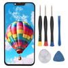 6.1in Phone Screen Assembly Water Resistant Touch Screen Display Digitizer with Repair Tools for