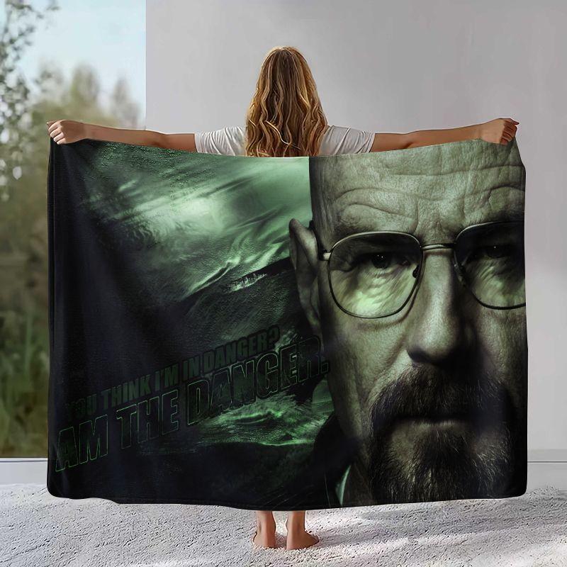 Классическое одеяло из фланели с изображением Уолтера из Breaking Bad, Ультрамягкое теплое плюшевое покрывало для дома, спальни, кровати, дивана, офиса, пикника, подарок