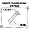 49 шт./лот 6020 Лестница Строительные Кирпичики MOC Городские Аксессуары Совместимы с Кубиками Игрушки для Детей Подарочная Идея Коробка