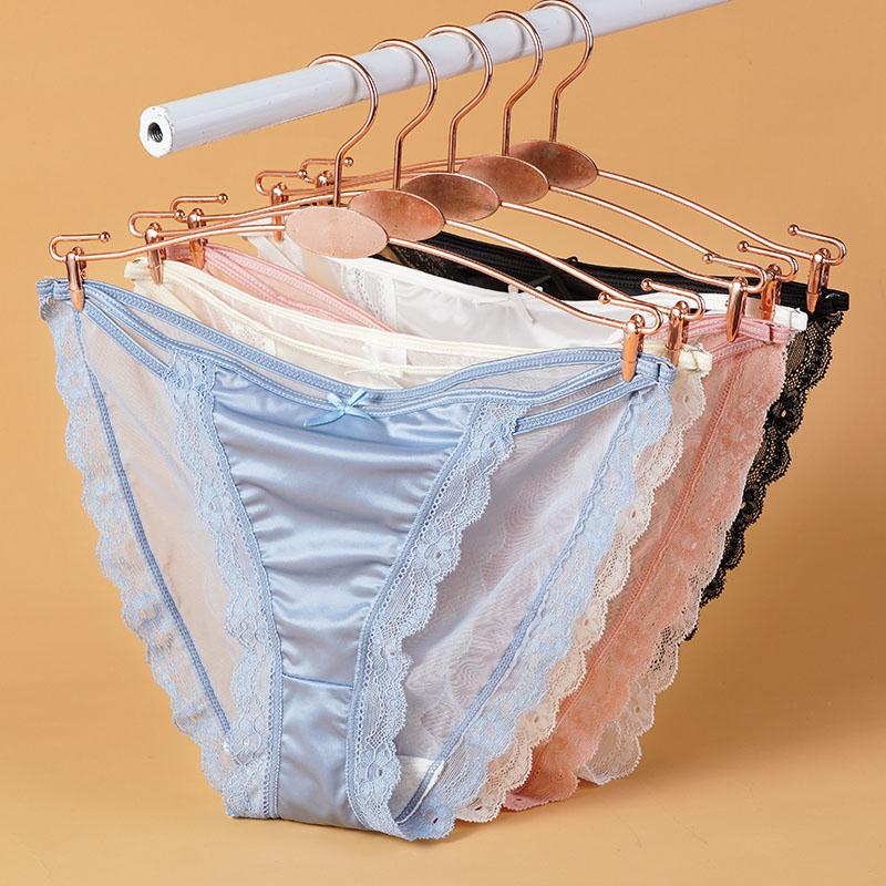 Sexy Lace Thong Panties Women Transparent Mesh Thin Strap Underwear Seamless T-back See Through Bikini Underpants