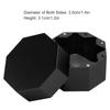 Cue Chalk Box Holder Aluminium Alloy Octagonal   Billiard Chalk Case for Billiards Accessory