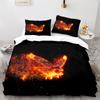 Phoenix Nirvana Duvet Cover Set Soft Fire Patterned Bedding Sets for Children Adults Teens Polyester Comforter Cover King Size